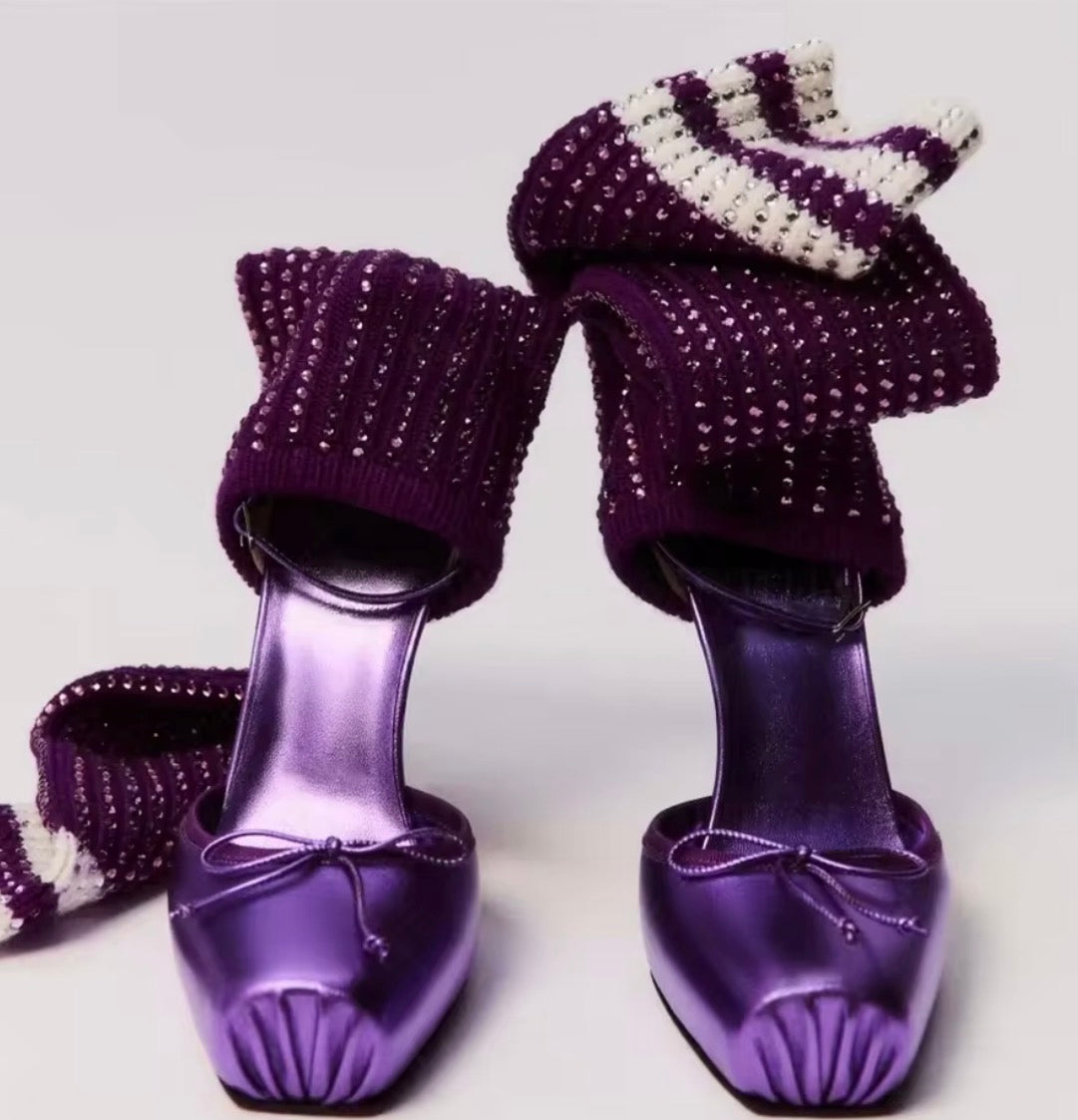 Ballerina Sock Heels