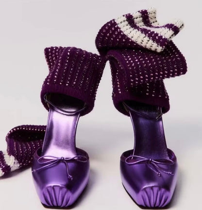 Ballerina Sock Heels