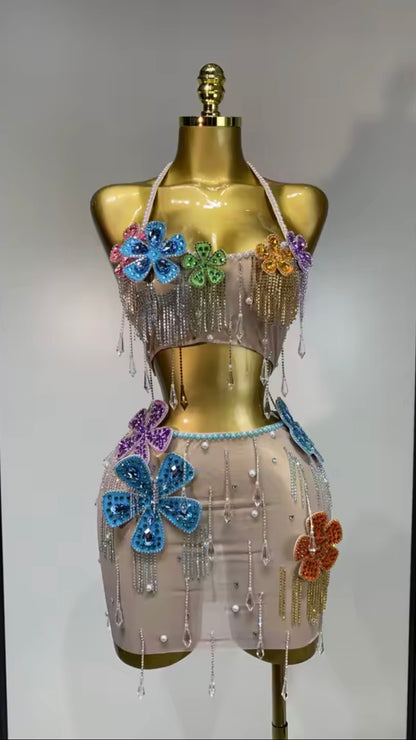 Crystal Bloom 2 piece set ..