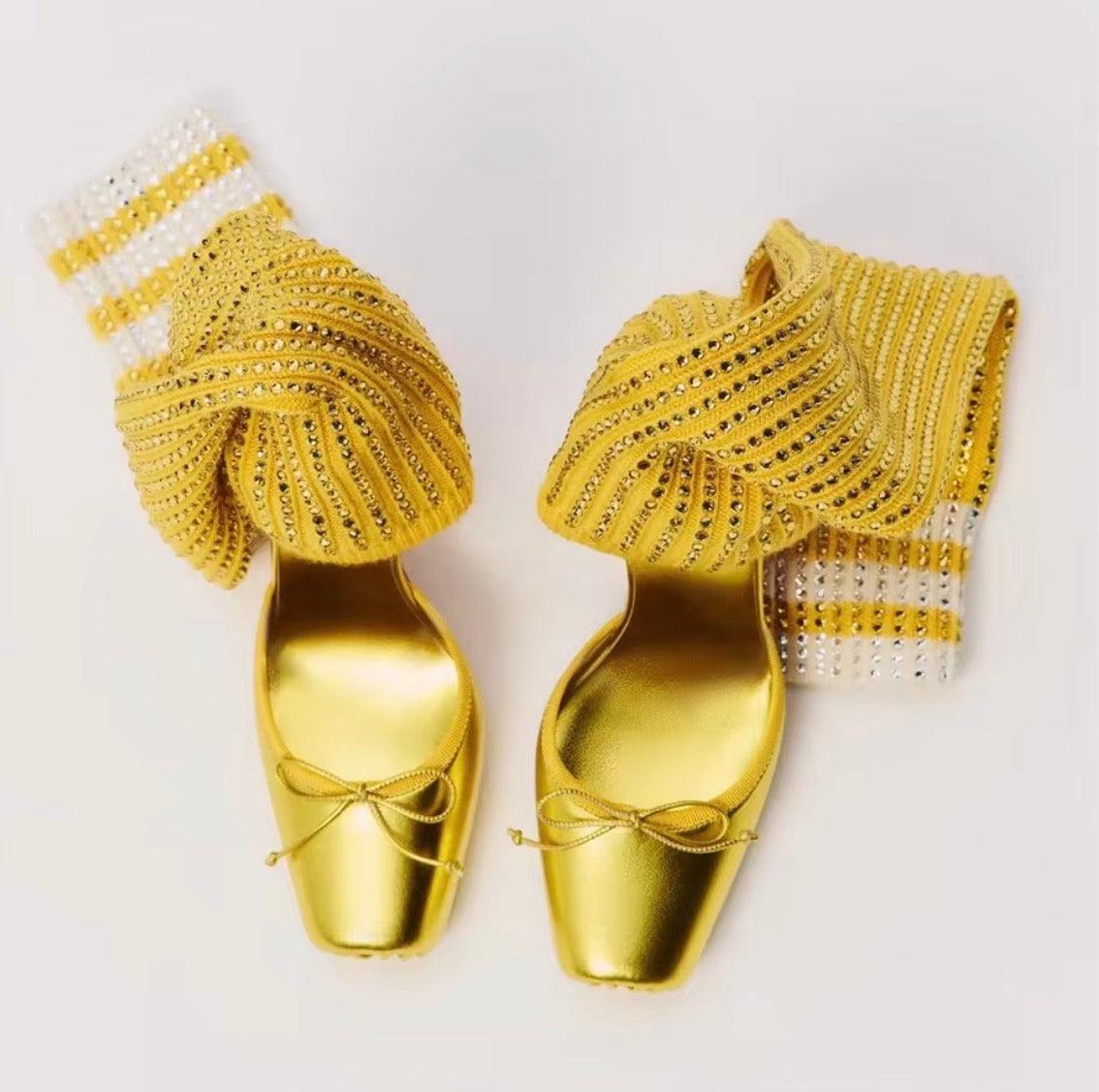 Ballerina Sock Heels