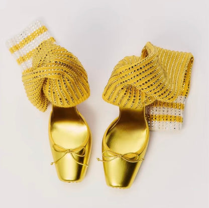 Ballerina Sock Heels
