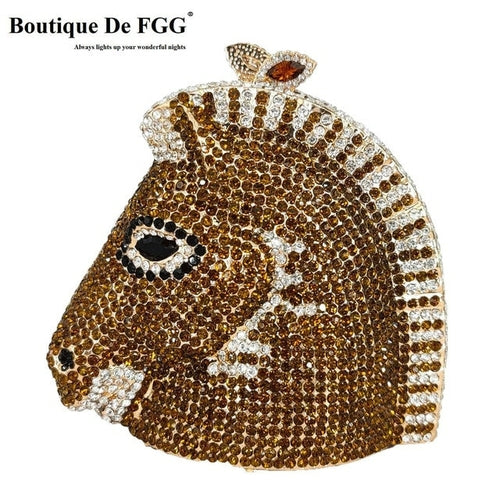 Horse Head Crystal Bag