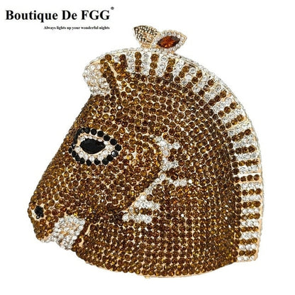Horse Head Crystal Bag
