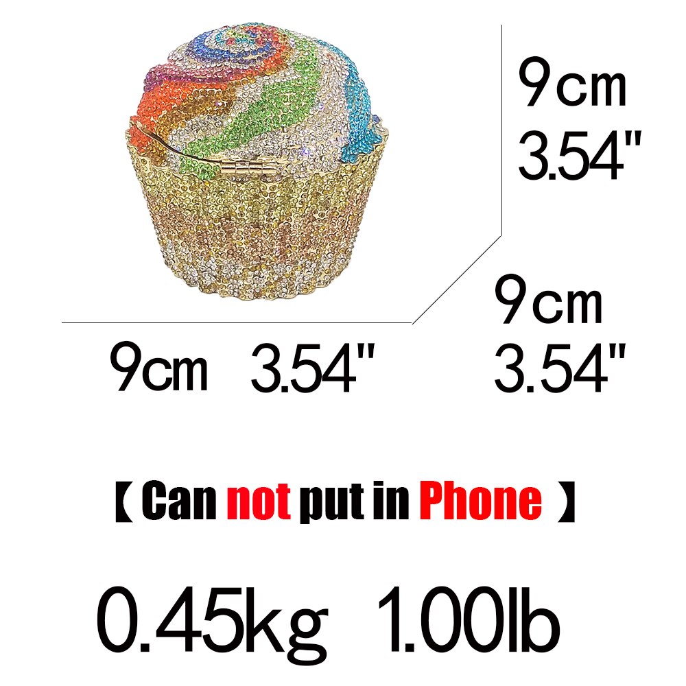 Mini Cupcake Clutch Evening Bag