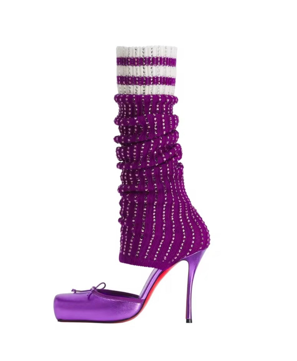 Ballerina Sock Heels