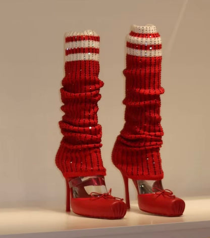 Ballerina Sock Heels