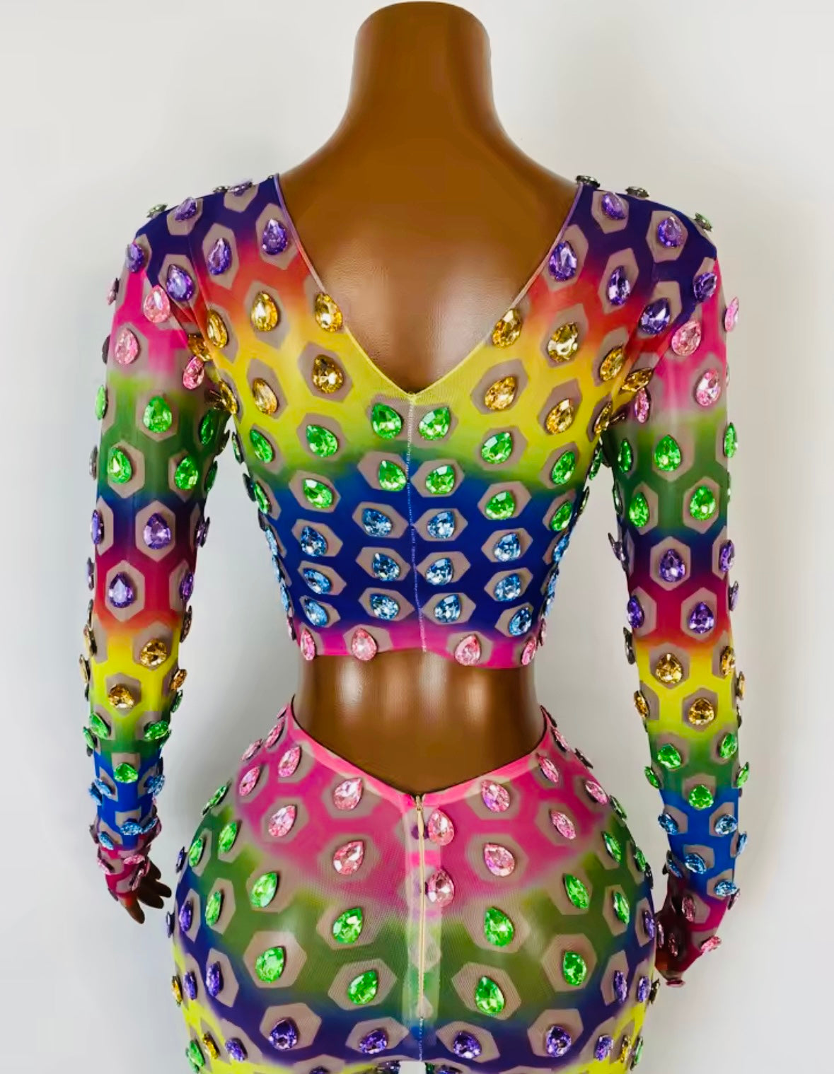 Rainbow Crystal 2 piece pants set