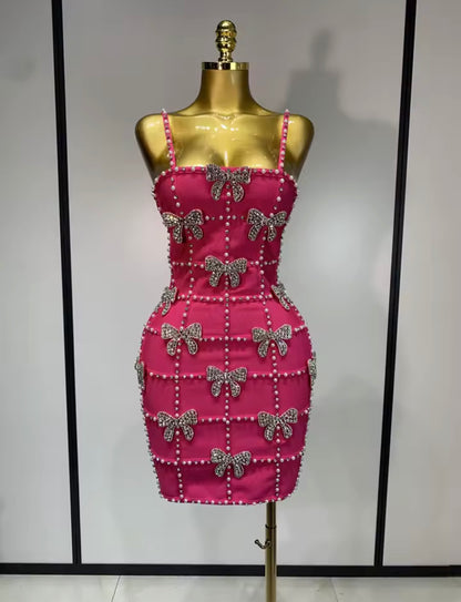 Diamond Bows Evening Dress