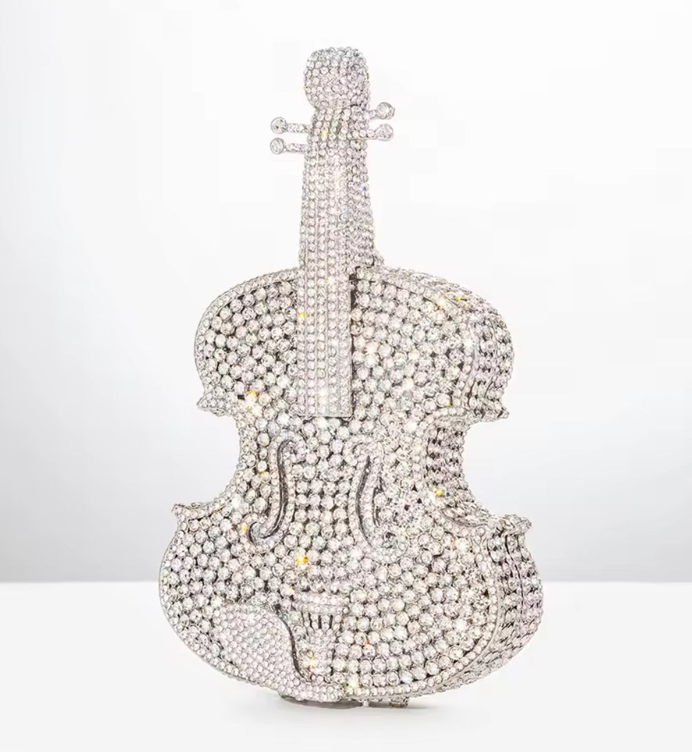 Diamond Violinist Clutch