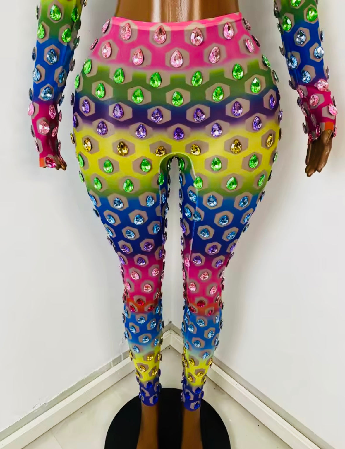 Rainbow Crystal 2 piece pants set