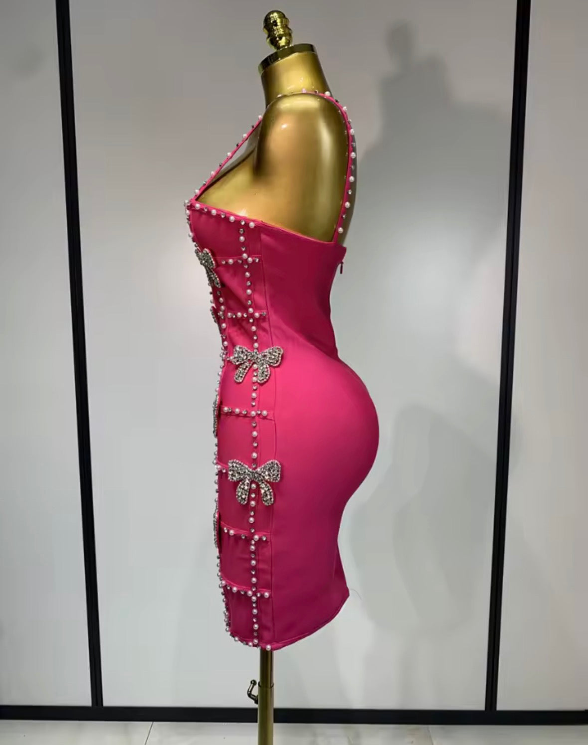 Diamond Bows Evening Dress