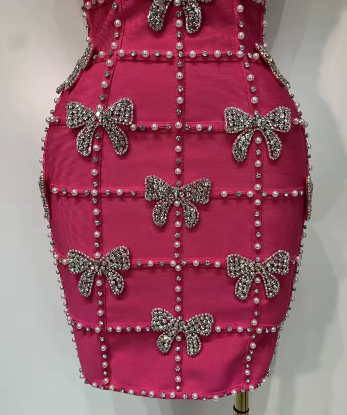 Diamond Bows Evening Dress