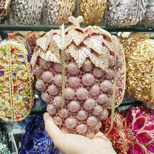 Purple Grape Crystal Bags