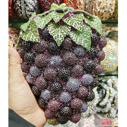 Purple Grape Crystal Bags