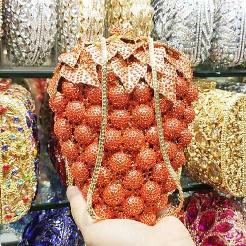 Purple Grape Crystal Bags