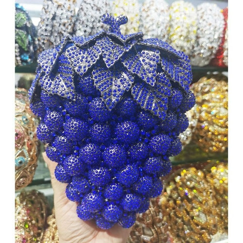 Purple Grape Crystal Bags