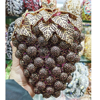 Purple Grape Crystal Bags