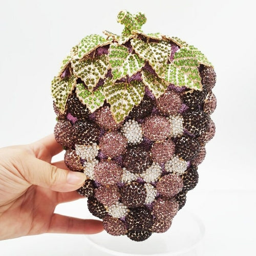 Purple Grape Crystal Bags