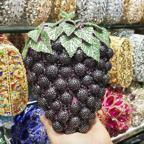 Purple Grape Crystal Bags