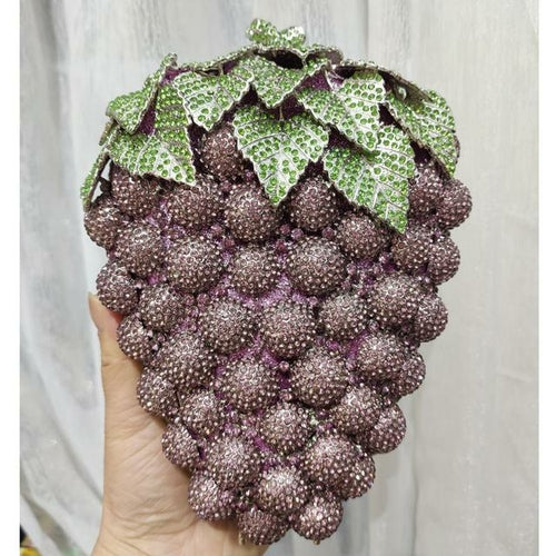 Purple Grape Crystal Bags