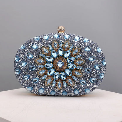 Flower Rhinestones Evening Bags