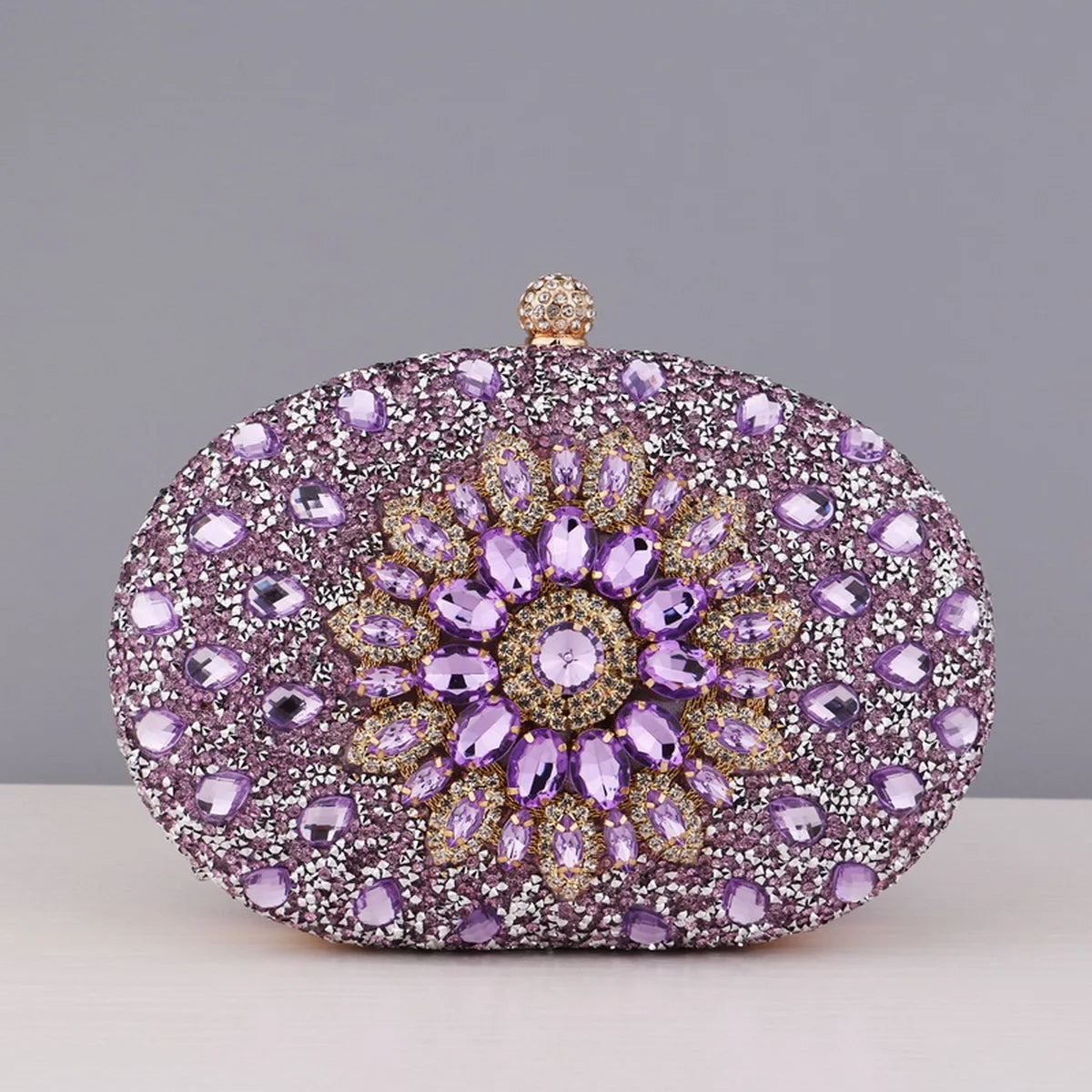 Flower Rhinestones Evening Bags