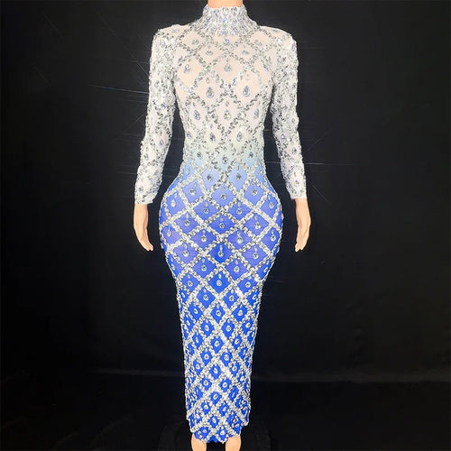 Blue Ice Crystal Dress