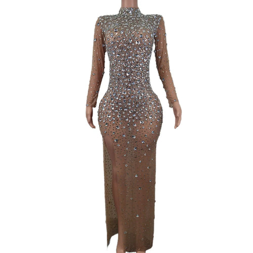 Black Crystals Diamond Gown
