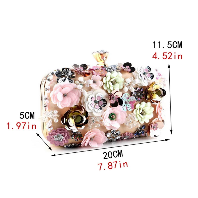 Flower Diamonds Clutch