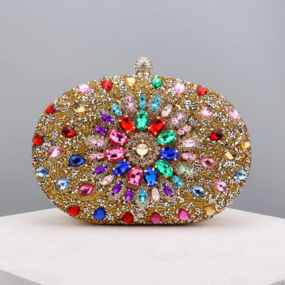 Flower Rhinestones Evening Bags