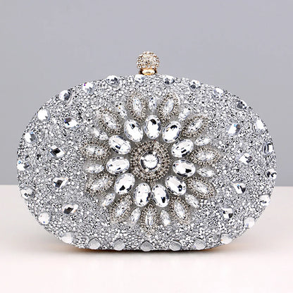 Flower Rhinestones Evening Bags
