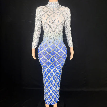 Blue Ice Crystal Dress