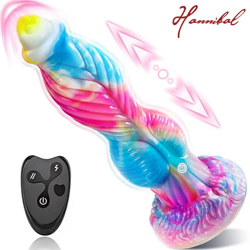 Hannibal 10 inch Thrusting Dildo Vibrator