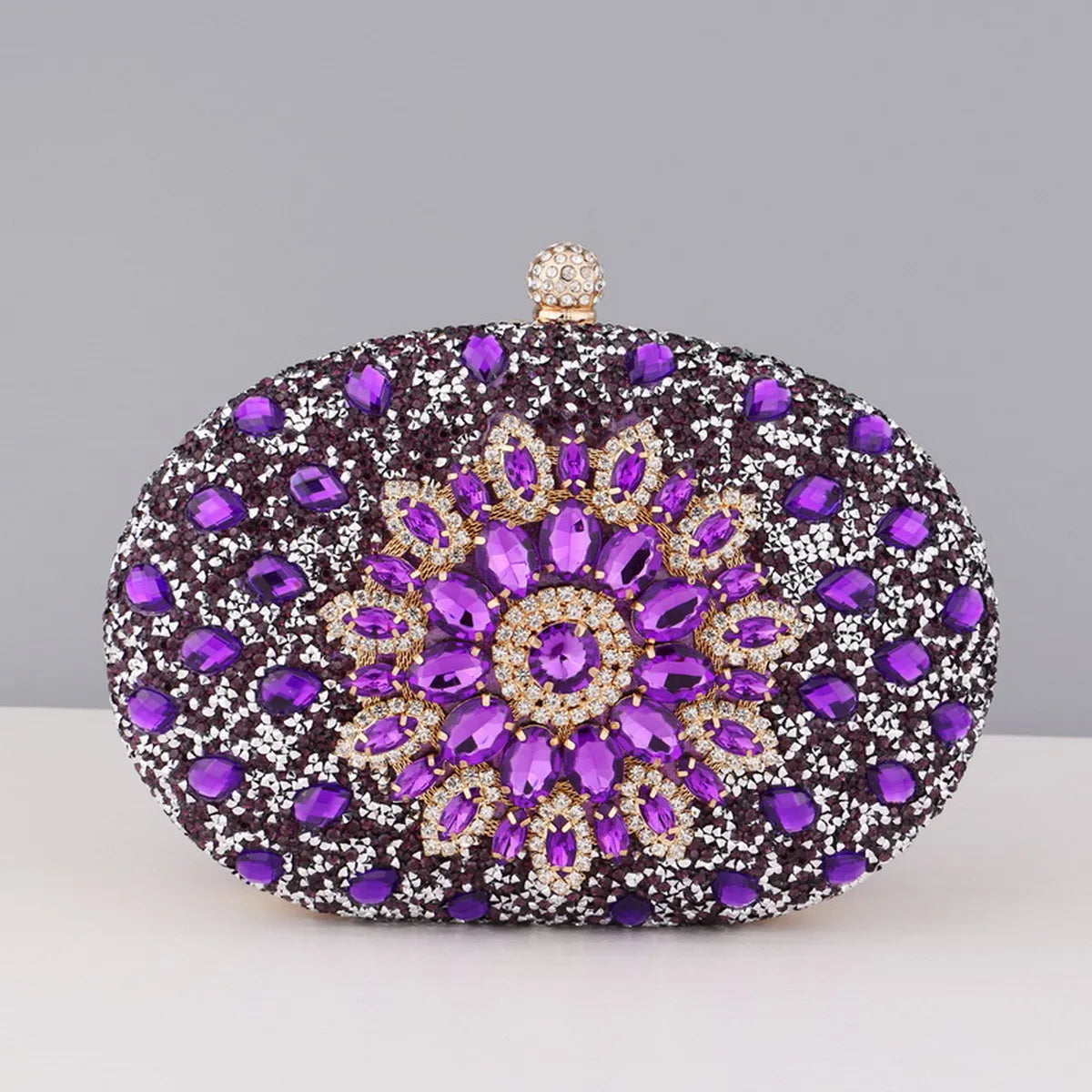 Flower Rhinestones Evening Bags