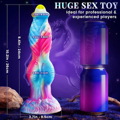 Hannibal 10 inch Thrusting Dildo Vibrator
