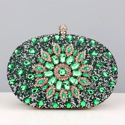 Flower Rhinestones Evening Bags