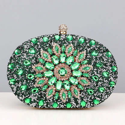 Flower Rhinestones Evening Bags