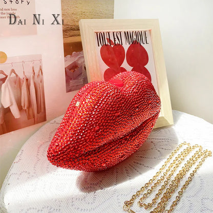 Red Sexy Full Diamond Lips