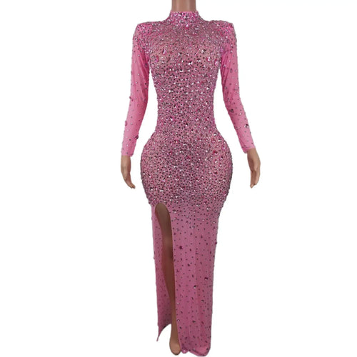Black Crystals Diamond Gown