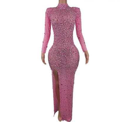Black Crystals Diamond Gown