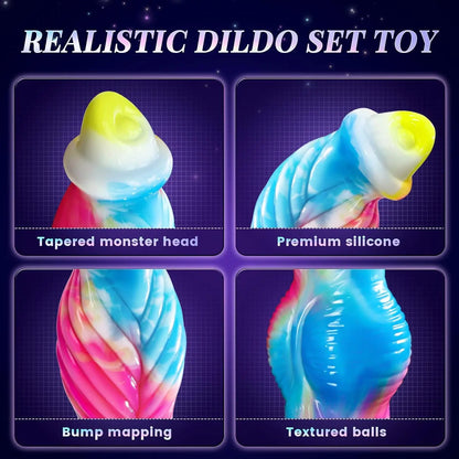 Hannibal 10 inch Thrusting Dildo Vibrator