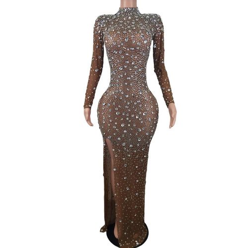 Black Crystals Diamond Gown