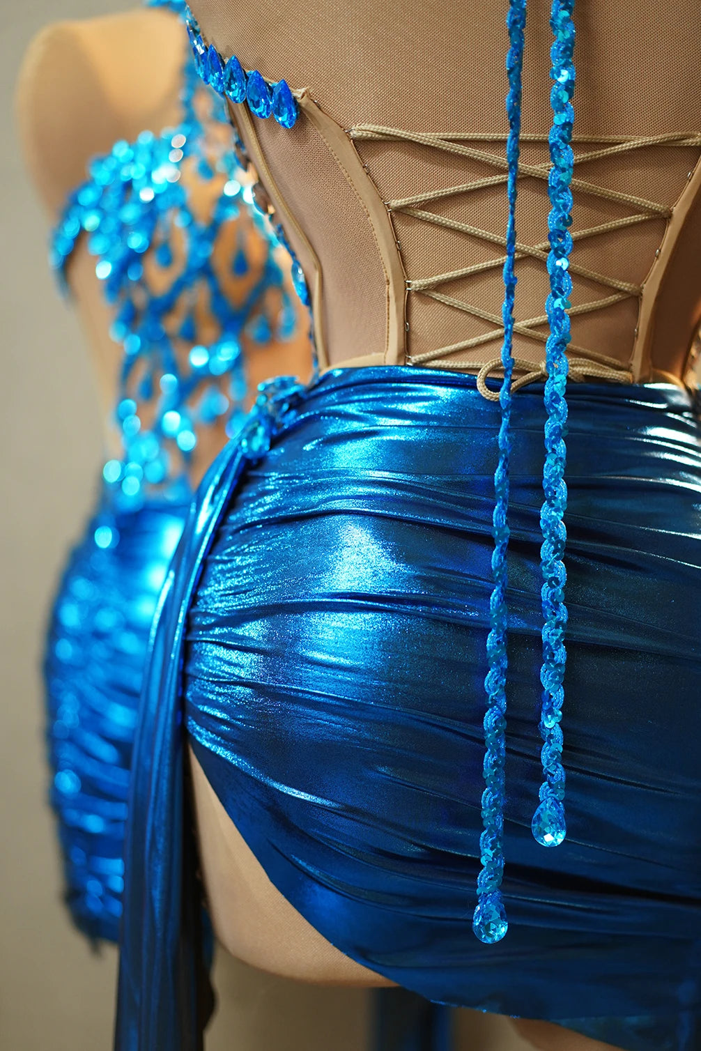 Bandage & Blue Dress Set