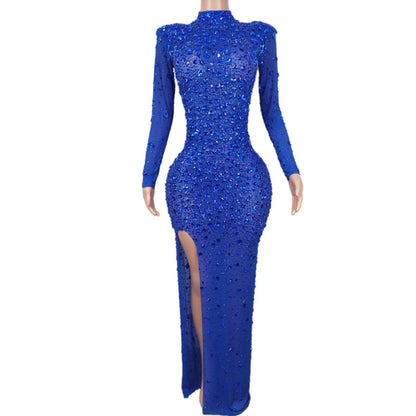 Black Crystals Diamond Gown