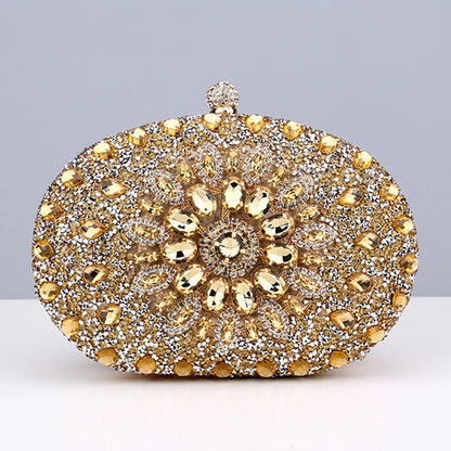 Flower Rhinestones Evening Bags