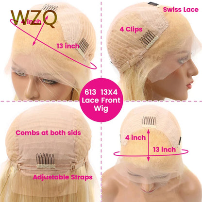 Light Green Short Bob Wig Pink Colored Human Hair Wigs 13x4 Lace