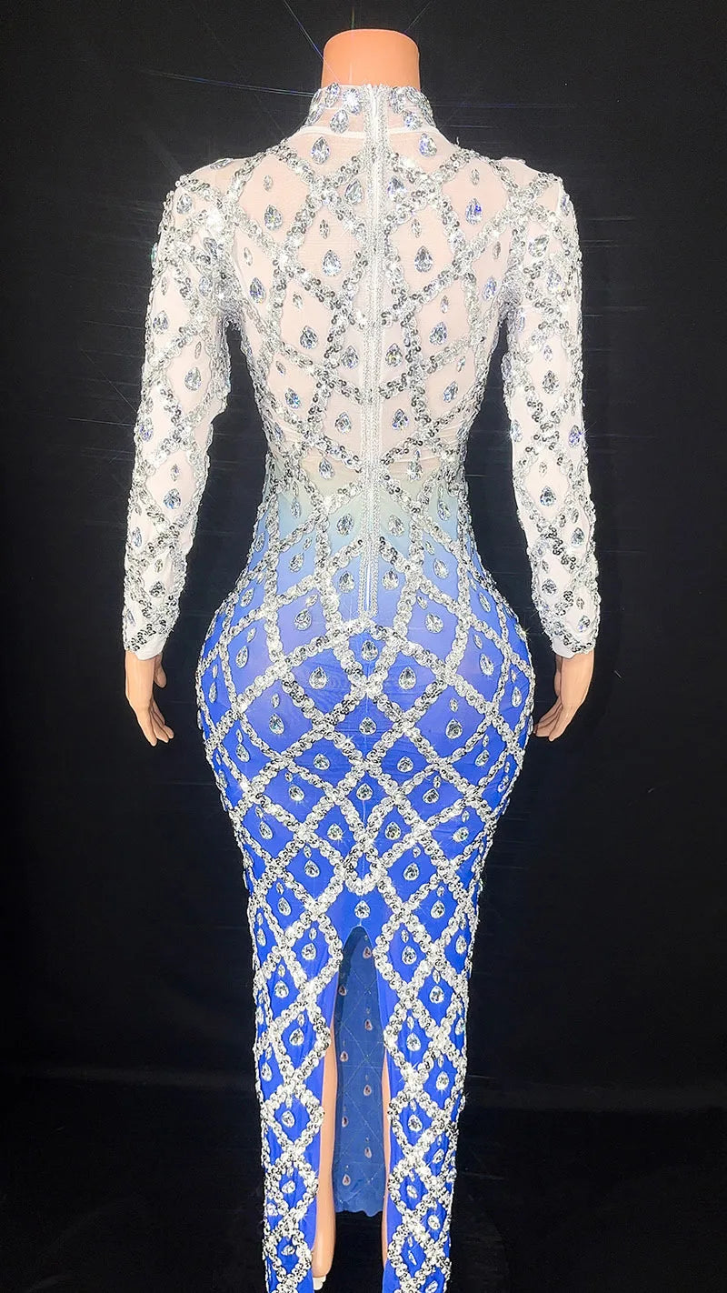 Blue Ice Crystal Dress
