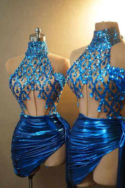 Bandage & Blue Dress Set