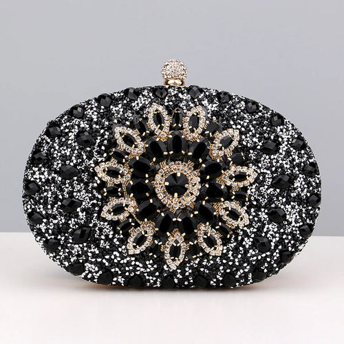 Flower Rhinestones Evening Bags