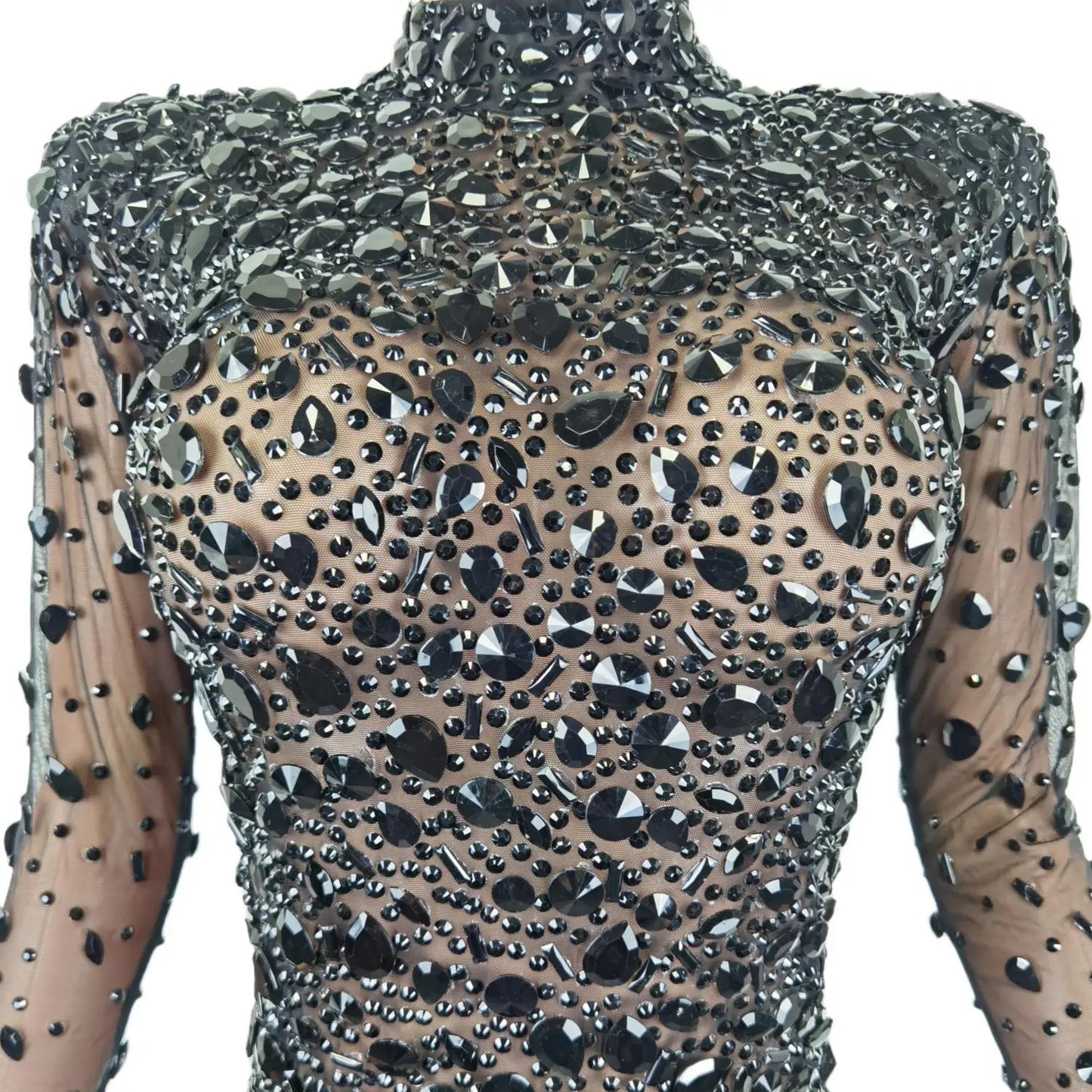 Black Crystals Diamond Gown